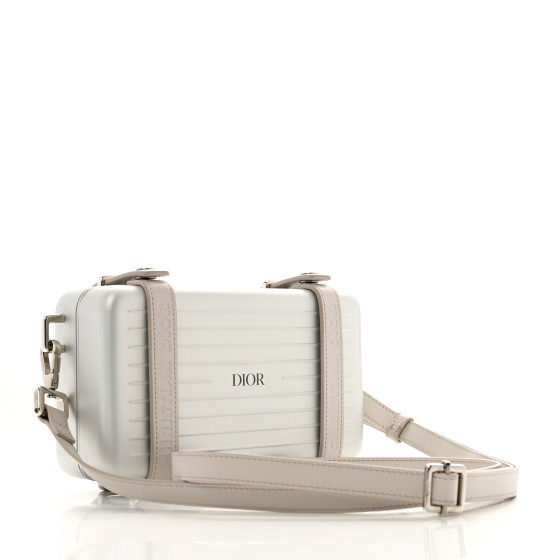 Dior × RIMOWA☆Clutch On Strap Aluminium 関税・送料無料 Dior x RIMOWA Personal Clutch On Strap Aluminium Silver in