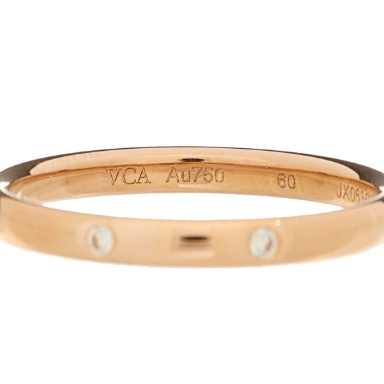 VAN CLEEF & ARPELS 18K Rose Gold Diamond Tendrement Etoiles
