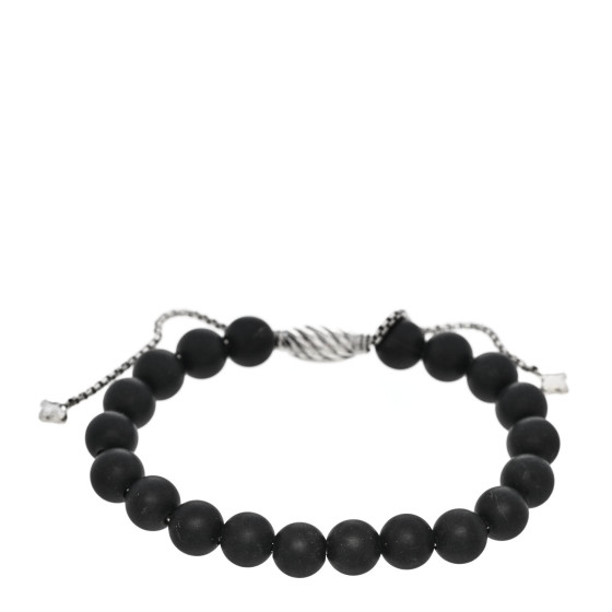 Яabima ✝︎ DAVID YURMAN Sterling Silver Black Onyx 8mm Spiritual Beads