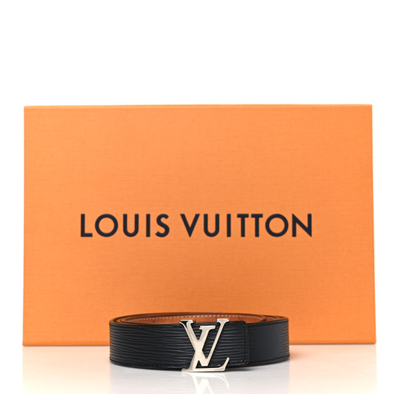 LOUIS VUITTON Epi 30mm LV Initiales Belt 95 38 Black 1689960
