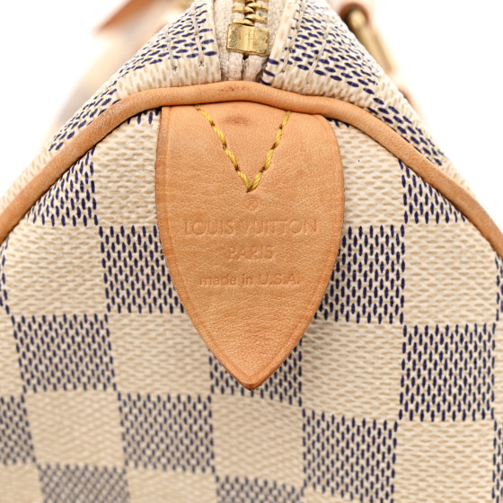 LOUIS VUITTON Damier Azur Speedy 25 1684686 | FASHIONPHILE
