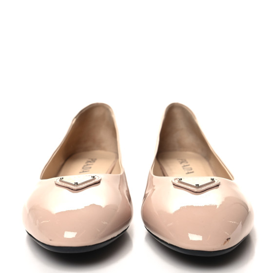 【PRADA】BALLET FLATS Prada stud-embellished Ballerina Shoes | Black | FARFETCH