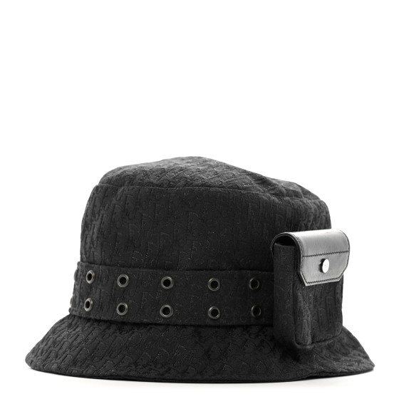 CHRISTIAN DIOR Polyester Cotton Monogram Trotter Bucket Hat