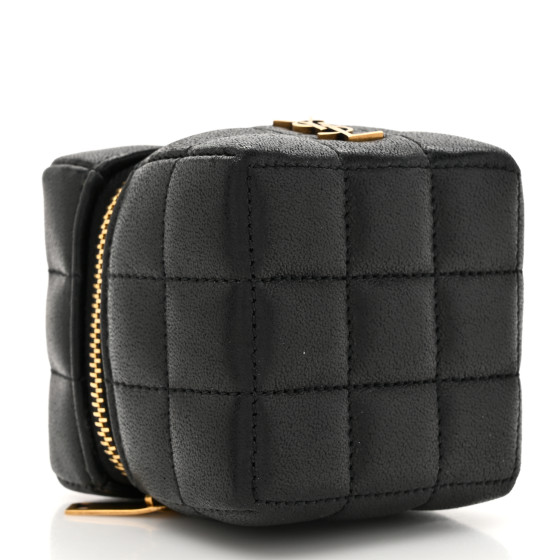 バッグ SAINT LAURENT CUBE SAINT LAURENT YSL Mini Quilted-Leather Cube Bag | endource