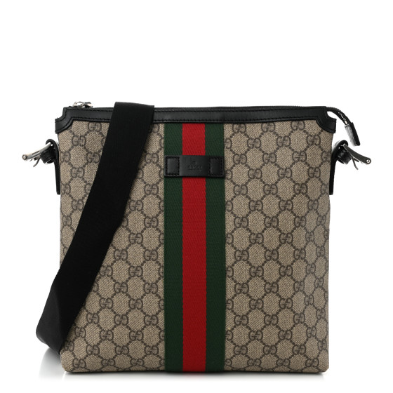 ショルダーバッグ GUCCI GG SUPREME MESSENGER BAG GUCCI GG Supreme Monogram Web Messenger Bag Black 1658810
