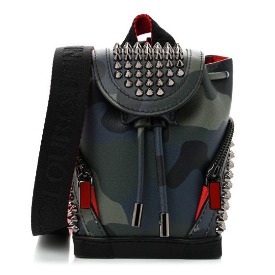 【新品】クリスチャンルブタンExplorafunk keyring Bag Explorafunk small ブラック コットン - Bags - Men - Christian