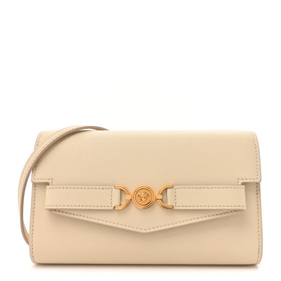 VERSACE Calfskin Medusa 95 Crossbody Light Sand 1642054