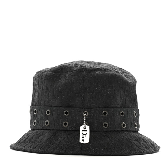 dior ハット Christian Dior Hat Oblique Bucket with Roller M Silk Navy