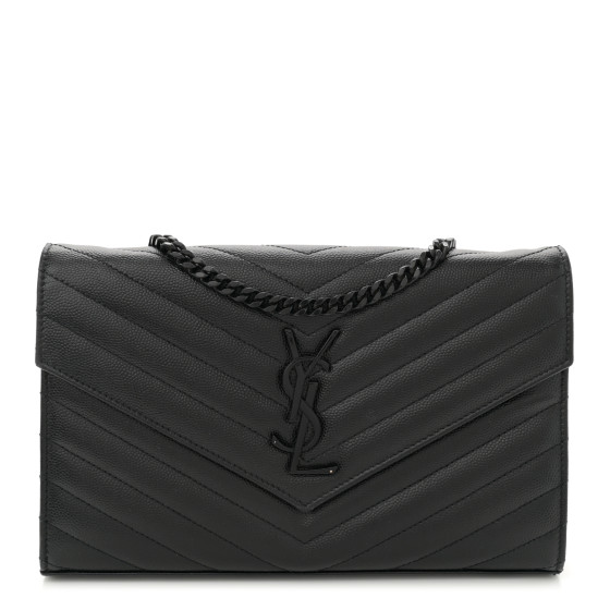 【SAINT LAURENT】Small Monogram Matelasse Wallet/追跡可能 Saint Laurent Monogram Matelasse Leather Zip-Around Wallet