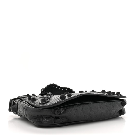 ショルダーバッグ・ポシェット BALENCIAGA LE CAGOLE XS FLAP BAG IN BLACK ARENA LAMBSKIN Balenciaga Men's Le Cagole Men XS Flap Bag | Neiman Marcus