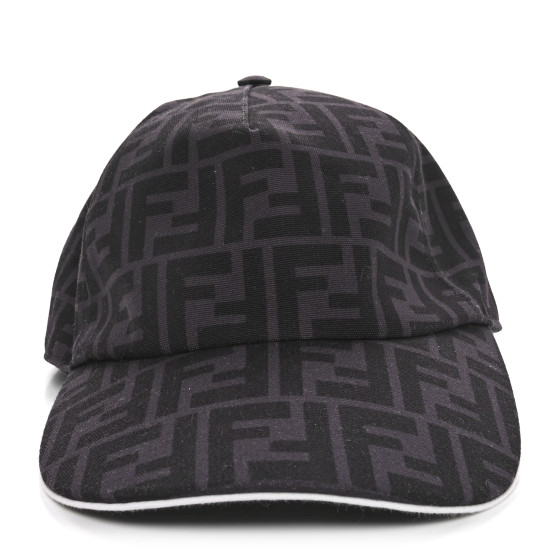 キャップ Fendi Black Baseball Cap With Logo Hat Cotton Black | Fendi
