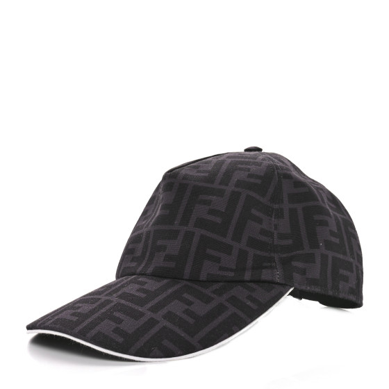 【関税&送料込み】Fendi Ff Canvas Hat FENDI Canvas FF Reloaded Baseball Hat Black White 1658082