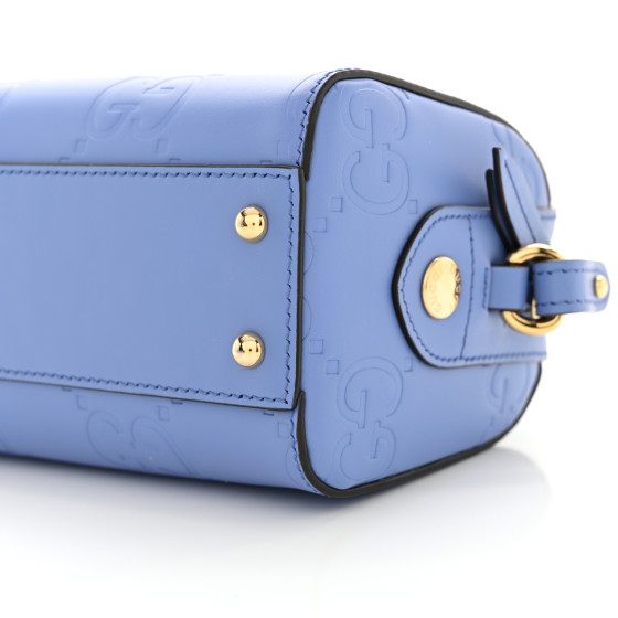 GUCCI Gilbert Calfskin Jumbo GG Embossed Super Mini Top