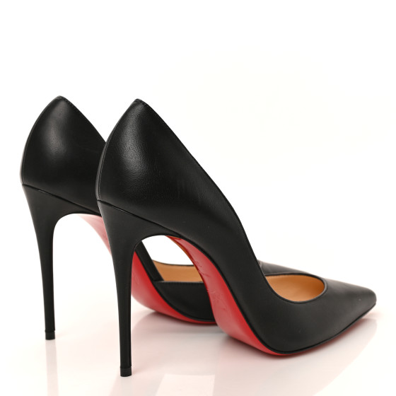CHRISTIAN LOUBOUTIN Shiny Nappa Iriza 100 Pumps 37.5 Black