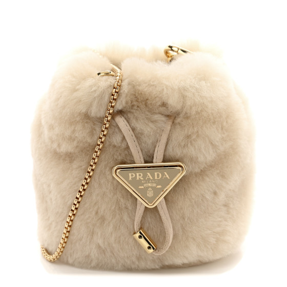 PRADA★素敵！Natural Mistolino Drawstring Pouch NWOB PRADA Natural Mistolino Drawstring Pouch | eBay