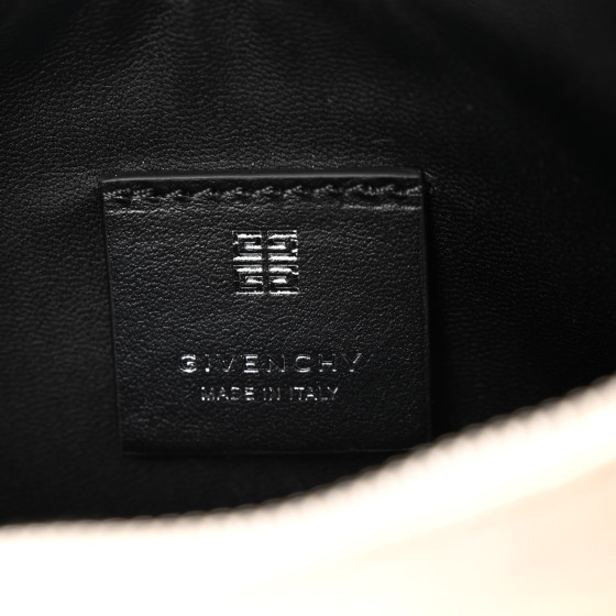 GIVENCHY Coated Canvas Logo 4G Embossed Small Moon Cut Out