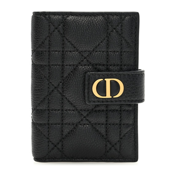 ◆Dior◆ Dior Caro Dandelion カードホルダー CHRISTIAN DIOR Supple Calfskin Cannage Caro Dandelion Card
