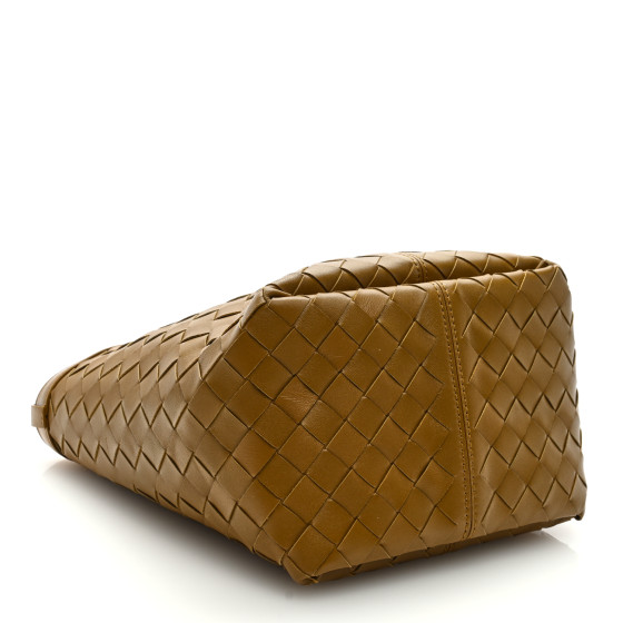 BOTTEGA VENETA Nappa Intrecciato Small Flip Flap Tote Acorn