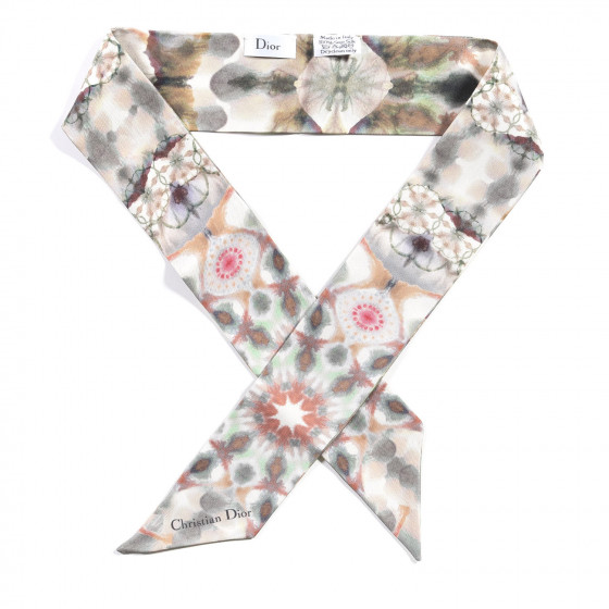 CHRISTIAN DIOR Silk KaleiDiorscopic Mitzah Scarf Vert 661820