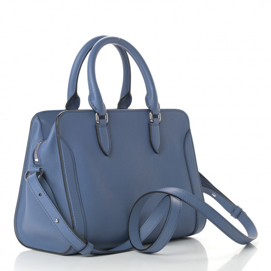 ALEXANDER MCQUEEN Pebbled Calfskin Small Skull Padlock Zip
