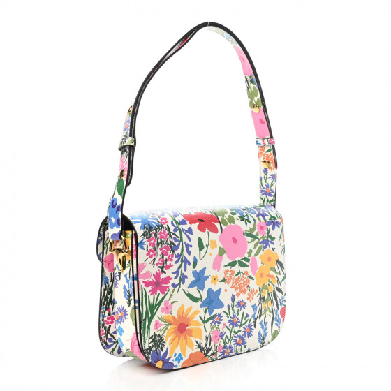定番の中古商品 New SCOTT KEN X GUCCI Shangai Floral D'Avril Jardin Calfskin バッグ