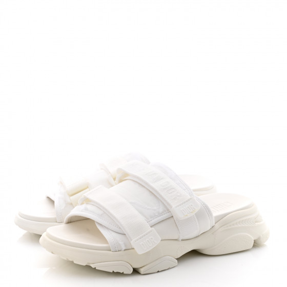 CHRISTIAN DIOR Technical Fabric D-Wander Slide Sandals 39