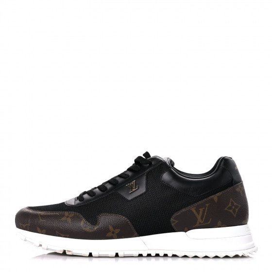 VIP★【LOUIS VUITTON】Run Away 黒 Monogram スニーカー Louis Vuitton Run Away Sneaker Monogram Embossed Leather