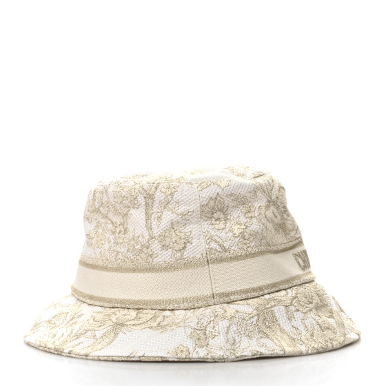 Christian Dior コットンバケットハット ホワイト 57 Christian Dior コットンバケットハット ホワイト 57 - メルカリ