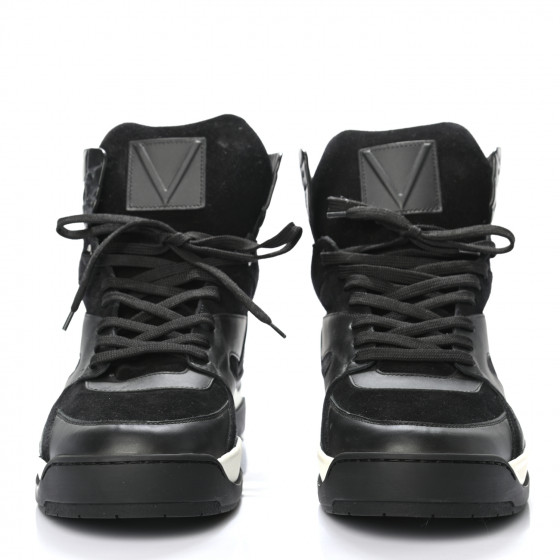 LOUIS VUITTON Suede Calfskin Crocodile Embossed Damier