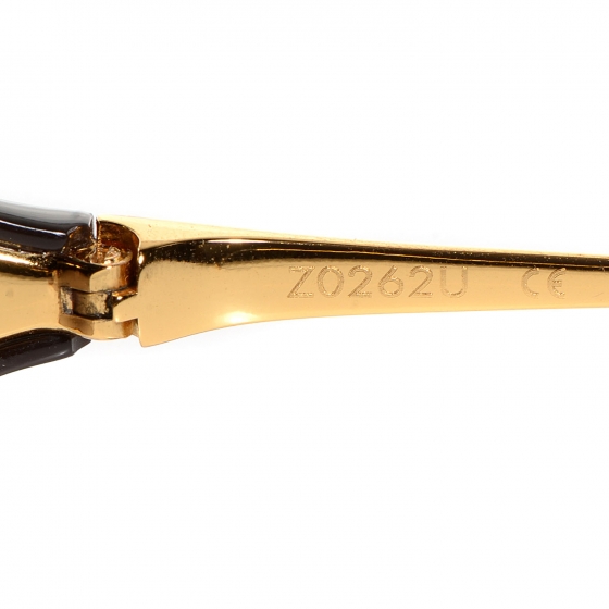 ルイヴィトン サングラス デイジー ブラウングラデーション Z0262U Louis Vuitton Sunglasses Daisy Z0262U Gold Metal Frame Brown