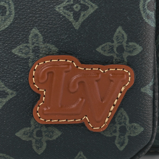 LOUIS VUITTON Monogram Vintage Trio Messenger Dark Green