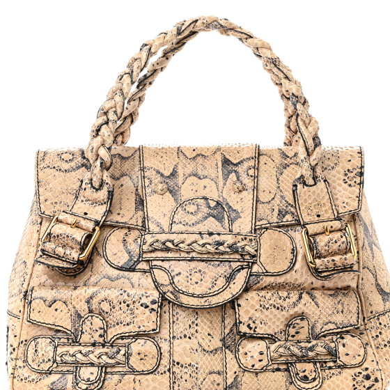 Valentino Garavani ミニショルダーバッグ ベージュ FW24/25 Valentino Garavani All Time Crochet Leather Shoulder Bag