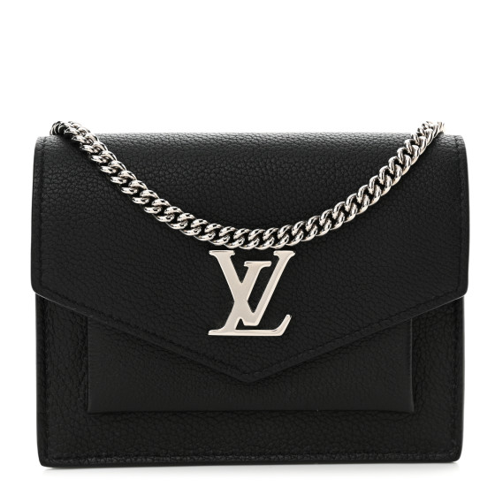 LOUIS VUITTON Soft Calfskin Mini My Lockme Chain Pochette