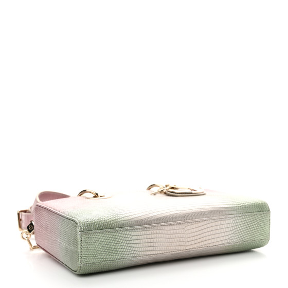CHRISTIAN DIOR Lizard Gradient Medium Lady D-Joy Light Pink