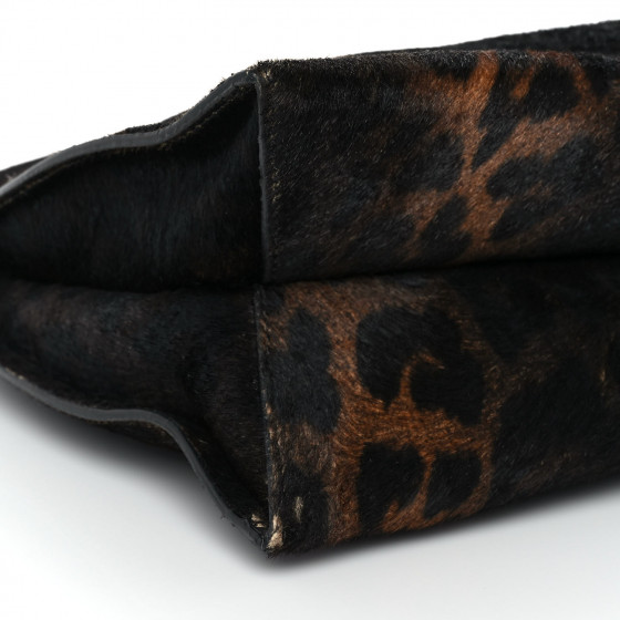 TOM FORD Pony Hair Leopard Print Small Alix Padlock Zip Hobo