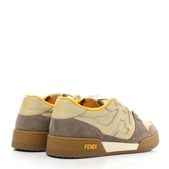 関税込【FENDI】マッチ パネル ロートップ スニーカー イエロー FENDI Match Yellow Suede Women's - POIZON