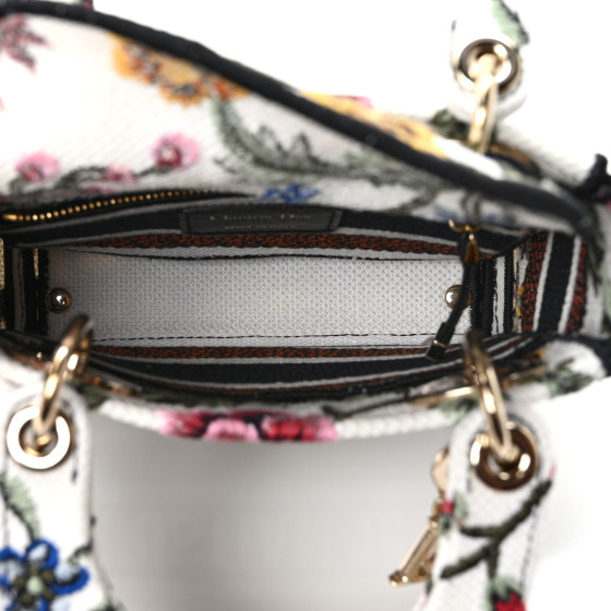 ★Dior★LADY D-LITE バッグ ミニ Petites Fleurs 花柄刺繍 ☆Dior☆LADY D-LITE バッグ ミニ Petites Fleurs 花柄刺繍
