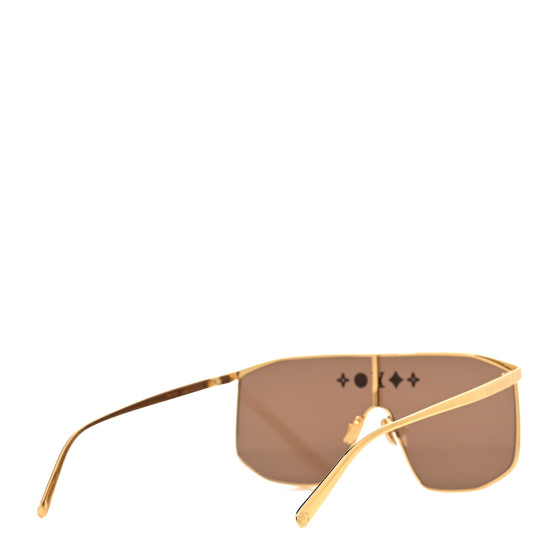 LOUIS VUITTON Metal LV Golden Mask Sunglasses Z1717U Gold