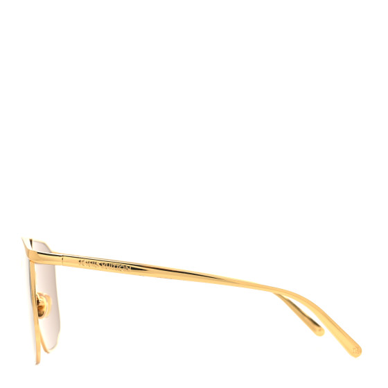 LOUIS VUITTON Metal LV Golden Mask Sunglasses Z1717U Gold