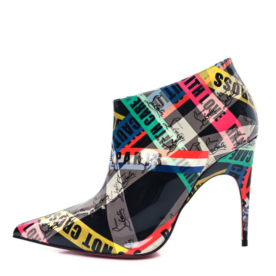 CHRISTIAN LOUBOUTIN Patent Loubiballage Gorgona 100 Ankle