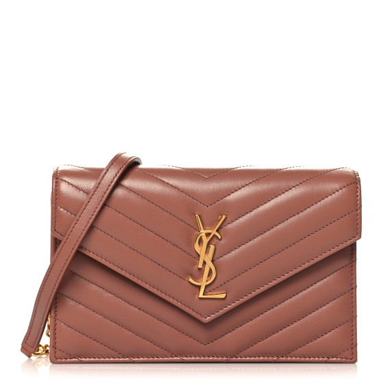 ★Saint Laurent★ Small Monogram Matelasse Wallet Barley Pin Saint Laurent Small Monogram Matelassé Zip-Around Wallet