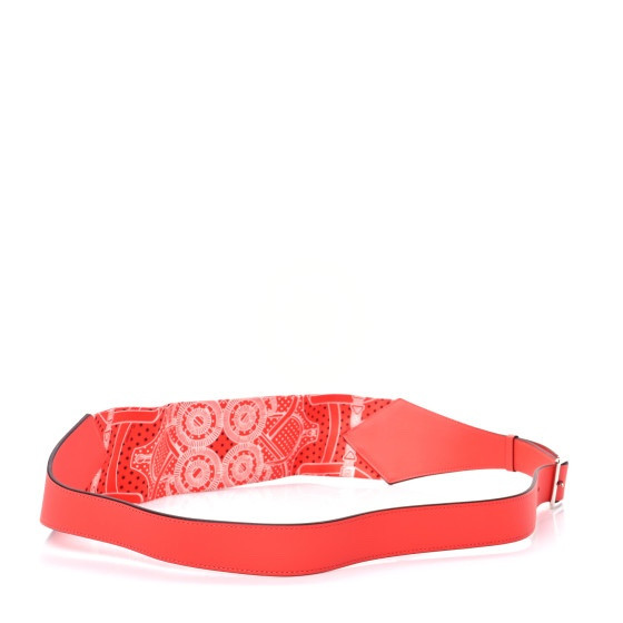HERMES Swift Silk Eperon d'Or Banasilk Belt Bag Orange Field
