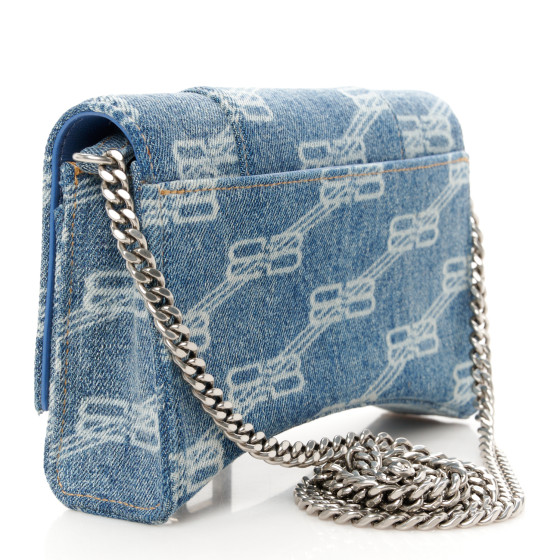 【BALENCIAGA】SIGNATURE MEDIUM 横 SHOPPER BB MONOGRAM デニム 1c34bd1cd22b50d18af7f2c7e5ff5e