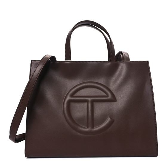 セール中！送料関税込み Telfar Shopping Bag Medium Chocolate Medium Shopping Bag - Chocolate