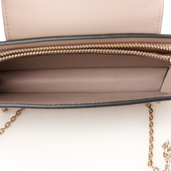 VALENTINO GARAVANI Metallic Pebbled Calfskin Rockstud Phone