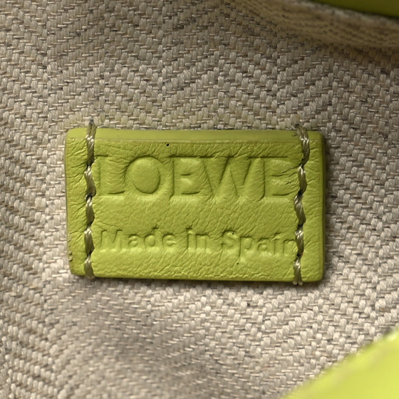 LOEWE Calfskin Mini Puzzle Edge Bag Lime 1625873 | FASHIONPHILE