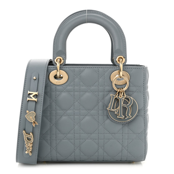 【ヴィンテージ】Rank:S☆Dior Dark Blue Small Cannage ABC Preloved Dior Blue Lambskin Cannage ABC Dior Lady Dior Small