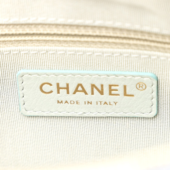 【あさ1204】　CHANEL CHANEL Goatskin Quilted Waist Bag Green Blue Pink 1628651
