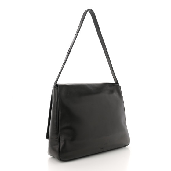 THE ROW Nappa Nuance Hobo Bag Black 1627035 | FASHIONPHILE