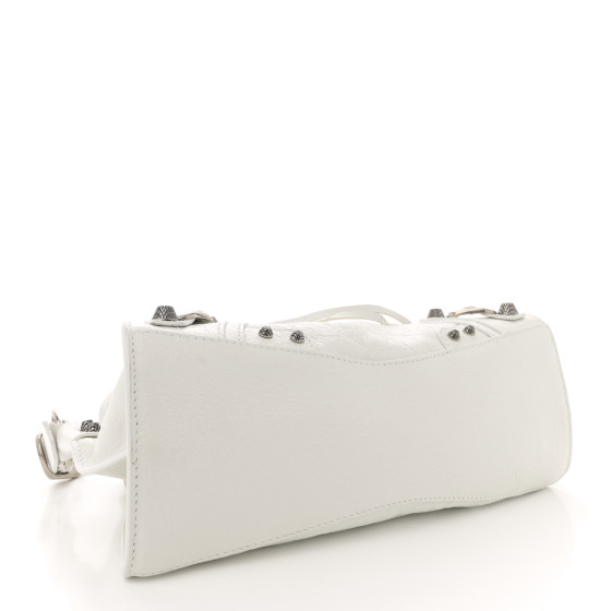 トートバッグ [Balenciaga]Neo Cagole XS Handbag White Balenciaga Neo Cagole XS Leather top Handle bag - White